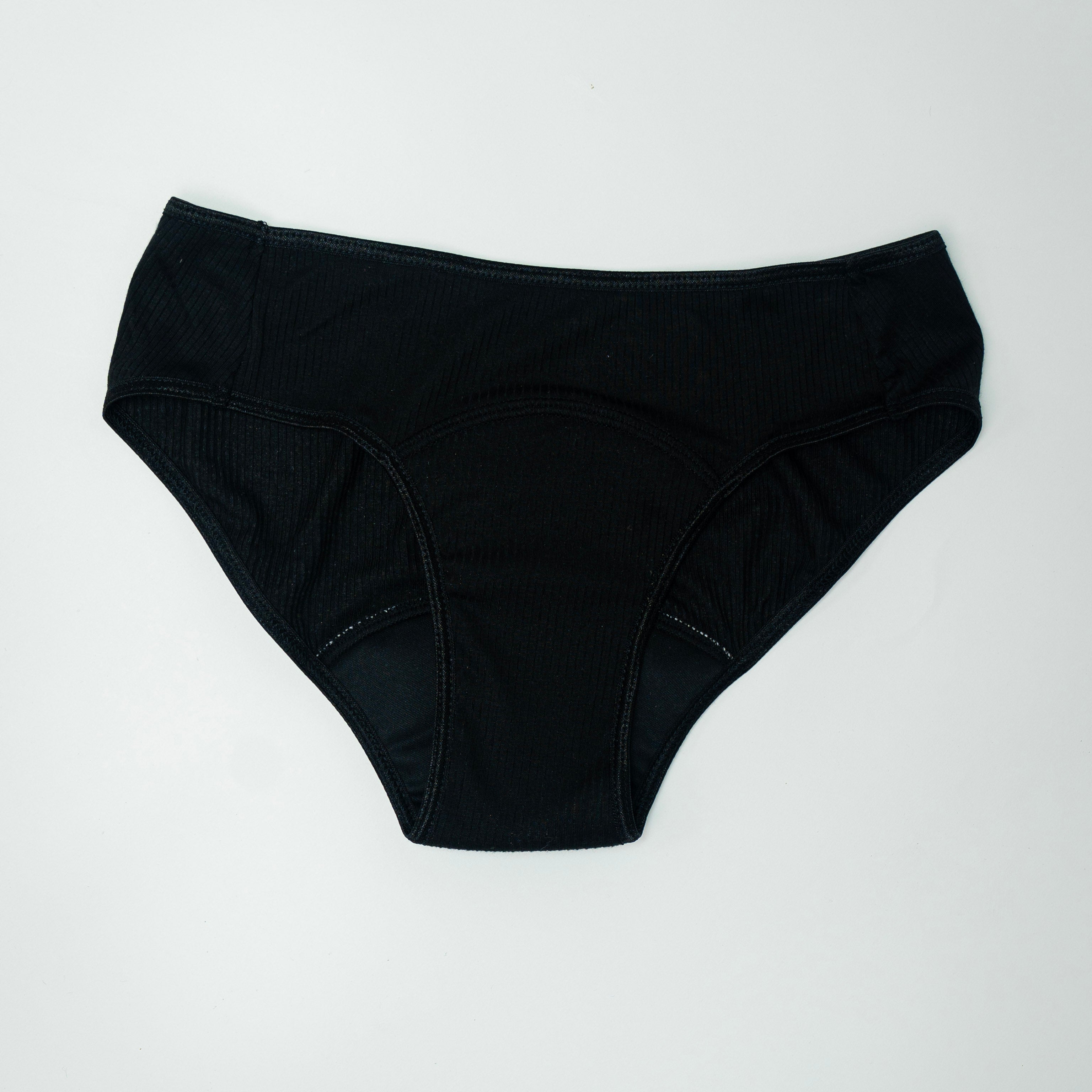Black Leakproof TENCEL Modal Brief Period Underwear