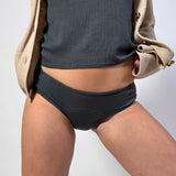 Grey Leakproof TENCEL™ Brief Period Underwear Front