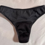Grey Leakproof TENCEL Period Underwear Thong Flatlay