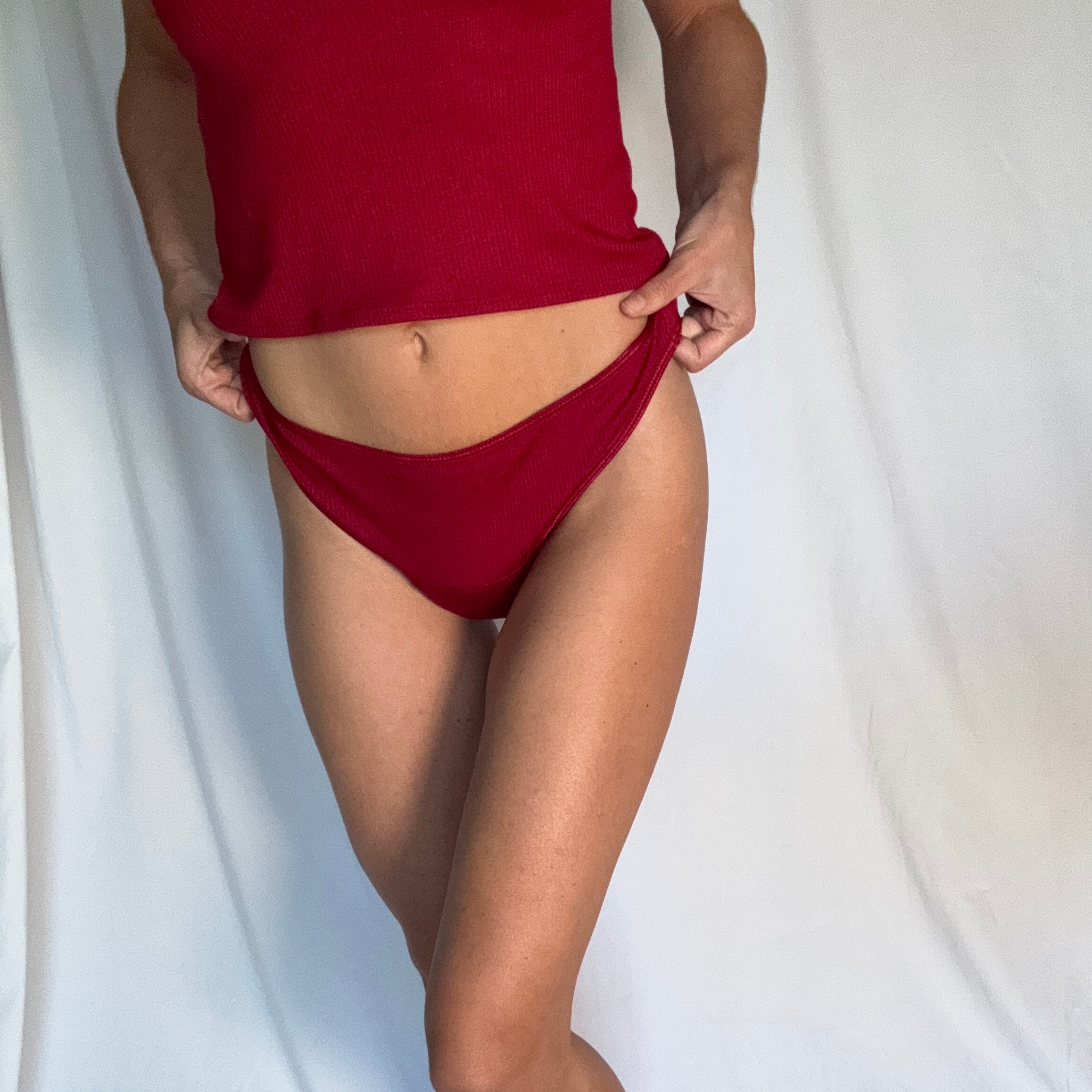 Scarlet Leakproof TENCEL Thong Period Underwear Front