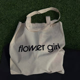 Flower Girl Reusable Canvas Tote Bag