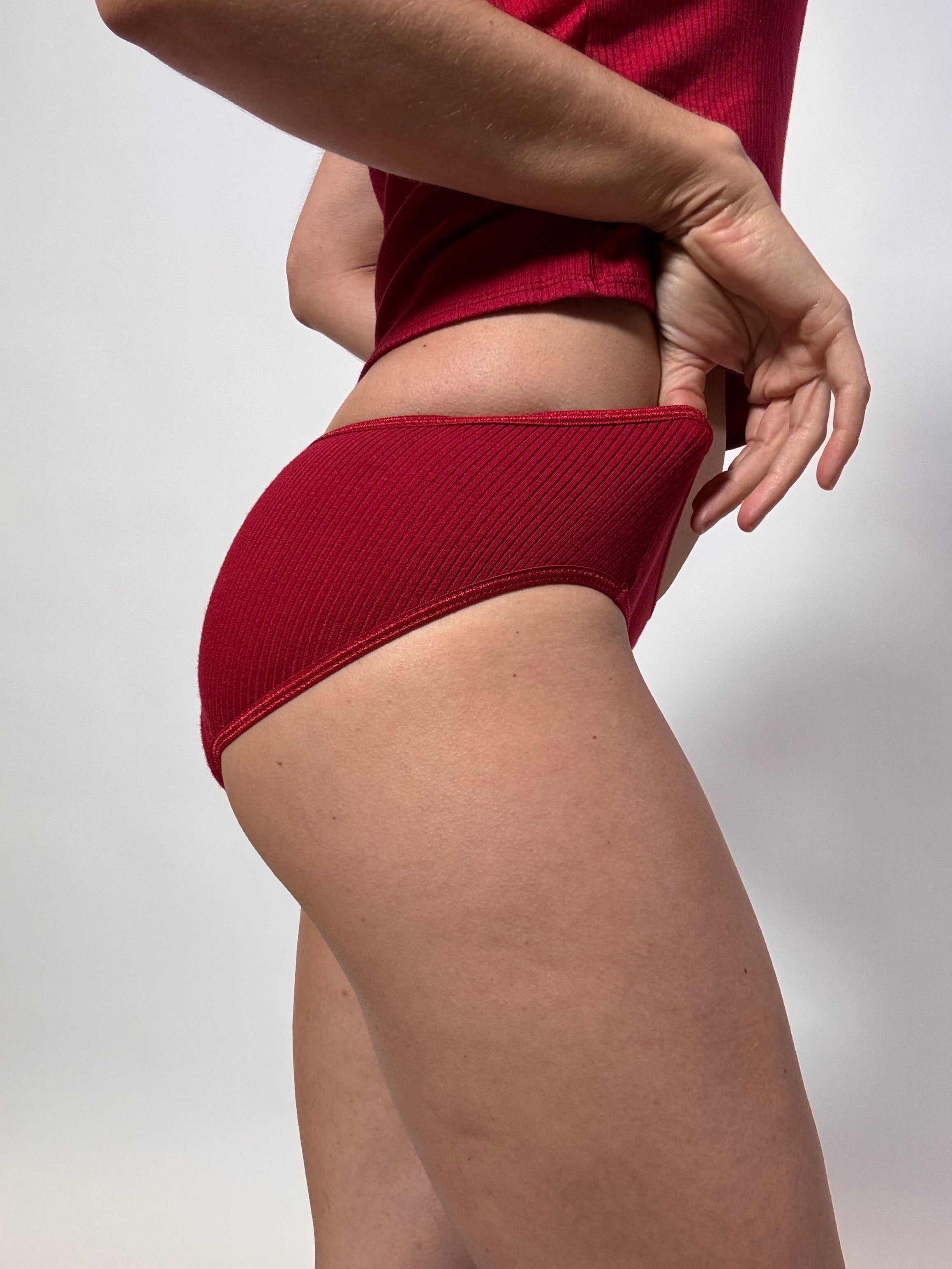 Scarlet Leakproof TENCEL™ Brief Side Image